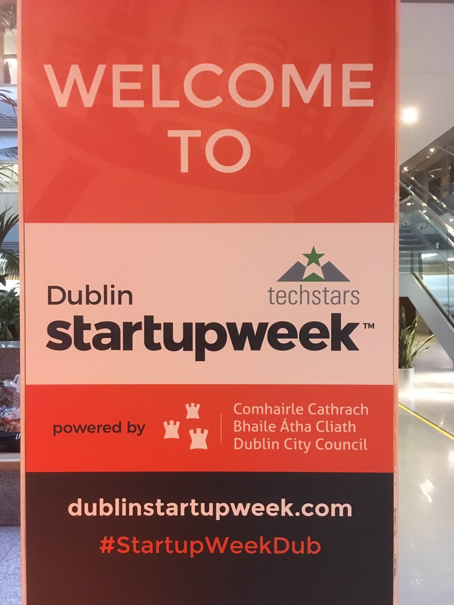 Morning morning! Here at the launch of <a href="/StartupWeekDub/">Startup Week Dublin #SW2020</a>. Let the games begin 🎉 #StartupWeekDub
