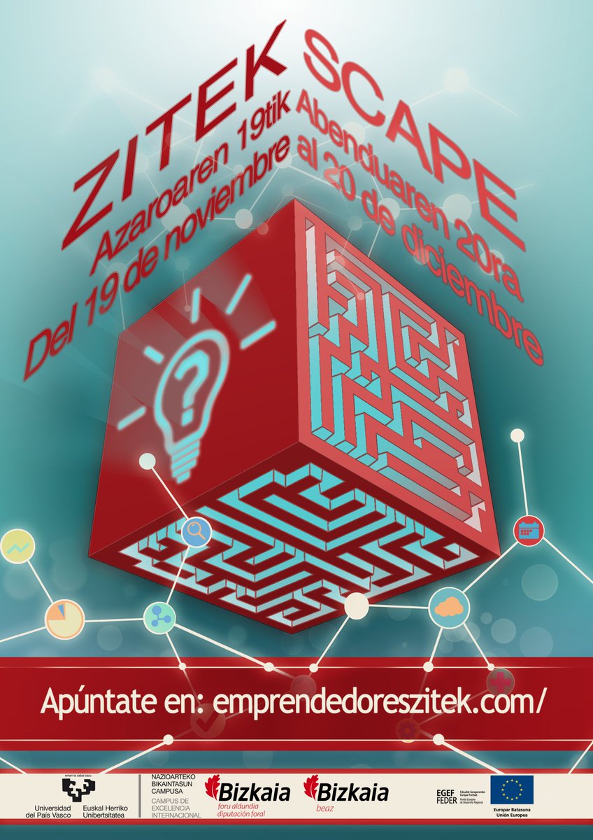 ¡Hoy es el día! 🚀 Despega la escape room del #emprendimiento en la facultad de Leioa <a href="/upvehu/">UPV/EHU</a> . 🎲 Si quieres ponerte a prueba junto a tu cuadrilla, ¡reserva tu plaza!  👉  zitekescape.elkarconsulting.com  👈
 Estaremos en Zitek Leioa, Edificio Rectorado - planta baja. 📍<a href="/emprenderzitek/">emprender zitek</a>