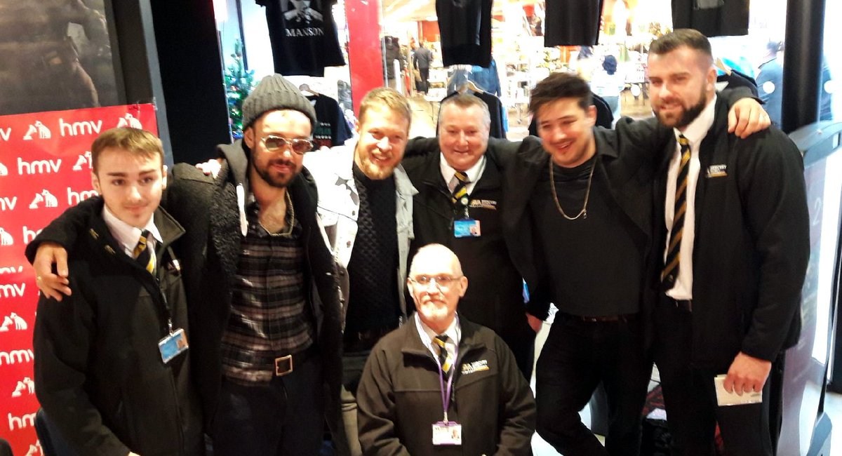 MSFMfacilities's tweet photo. A photo of a very talented, hard-working, down-to-earth group of guys taken yesterday at @hmvBelfast.

Oh, and @MumfordAndSons. 😜 Only joking Mumford and Sons! 🤣 https://t.co/BtcXPavOAq