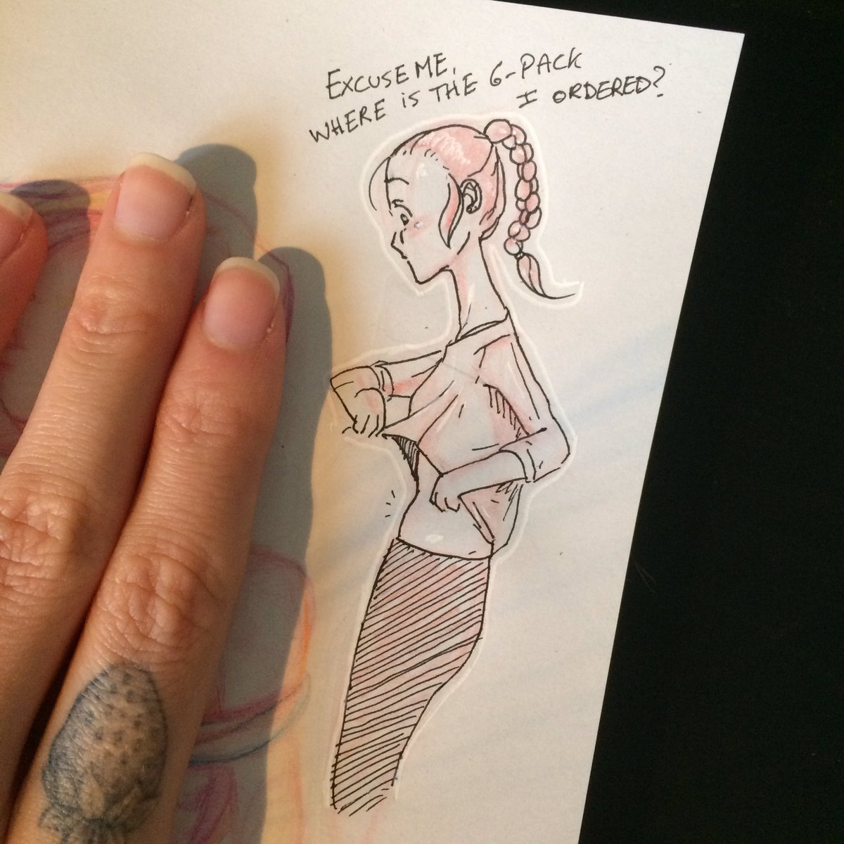IkuTree's tweet photo. Where my abs at?? 
#dailydoodle #doodlediary #sketchbook #iworkout #abtime https://t.co/mgPwy4QfJH