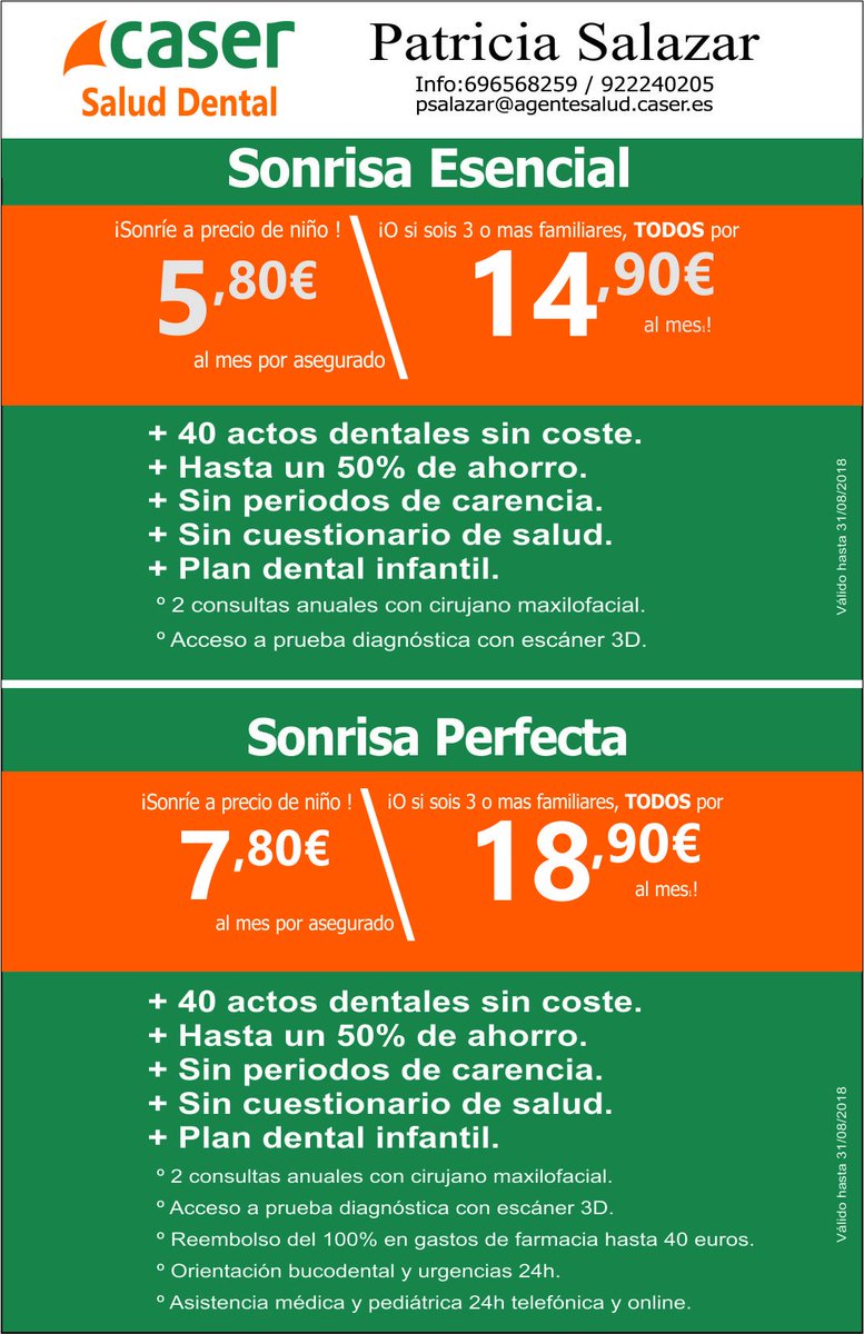 PatriiCSE's tweet photo. Las enfermedades bucales no tratadas, pueden tener un gran impacto sobre la calidad de vida de una persona.
IMPORTANTE:Tu higiene dental repercute en tu entorno de distintas maneras, desde el social, profesional, personal e incluso deportivo.
➡️Info: psalazar@agentesalud.caser.es https://t.co/FMBNWI91eO