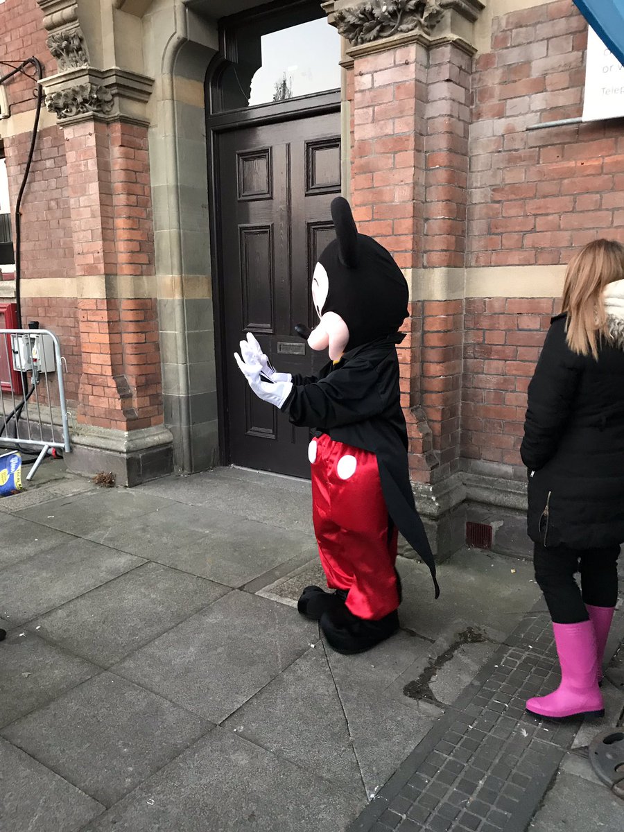 ndrelay's tweet photo. It was great to be part of Barnstaple Light Switch On! Thank you to everyone who donated! We were lucky to have Micky Mouse with us to celebrate his 90th Birthday!! https://t.co/ObhDAk8PkH