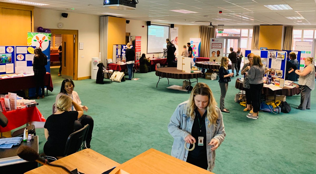 LPTHWB's tweet photo. Stalls are getting set up for today’s health and wellbeing day! Are you dropping in? #LPTHWB https://t.co/UExVAUYSor