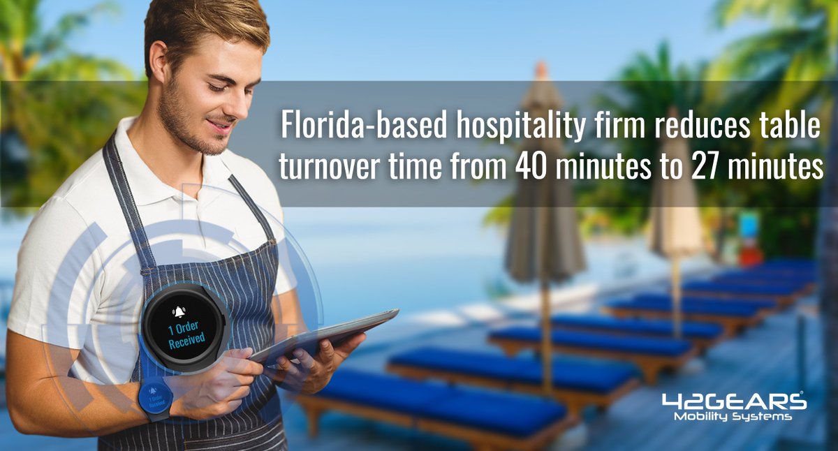 42gears's tweet photo. Learn how the beach and poolside cabana services provider has reduced table turnover time from 40 minutes to 27 minutes - https://t.co/1u4ACnGy1z
#wearables #unifiedendpointmanagement #uem #enterprisemobility #wearablemanagement https://t.co/nxzhQV4IS0