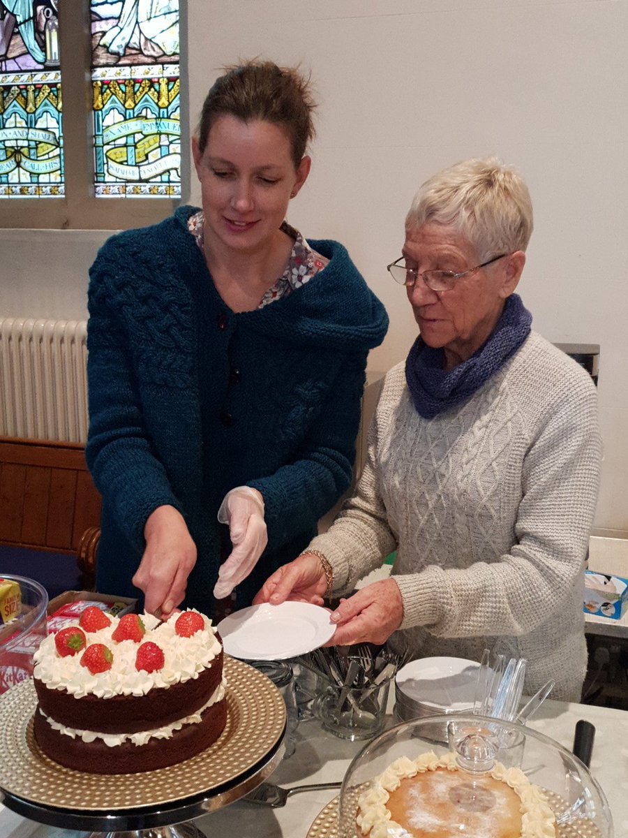 St. Mary's Grace Cafe open until 12 ... and the chocolate cake won't be here for very long ...