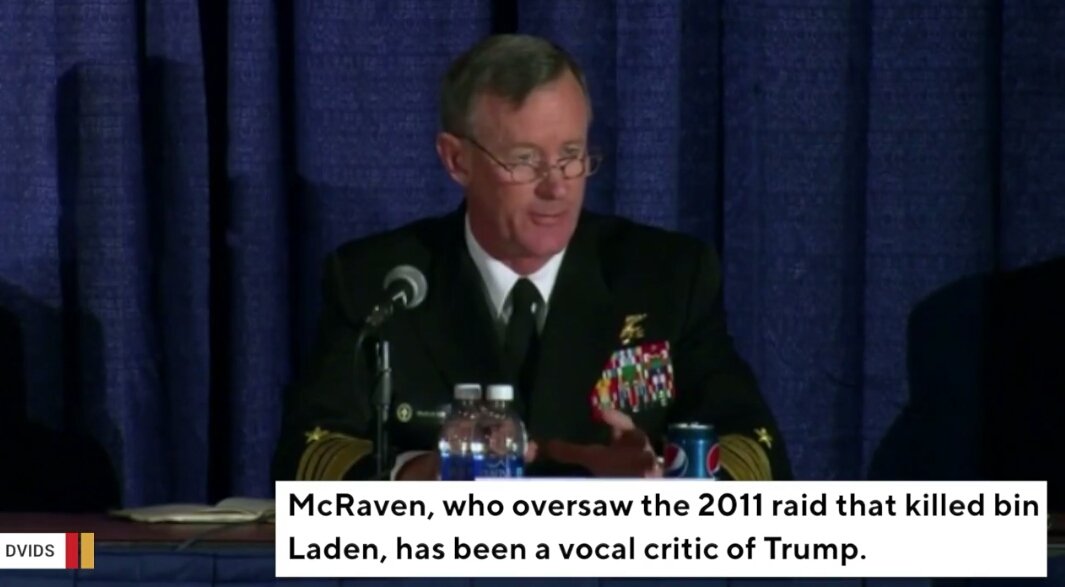 StockScout1's tweet image. Osama Bin Laden Hunter Slams #TrumpBehavior As "Greatest Threat To Our Democracy."
Retired Navy Adm. William McRaven spoke out after #Trump falsely called him a "Hillary Clinton backer" and said bin Laden should have been caught sooner.
m.huffpost.com/us/entry/us_5b…