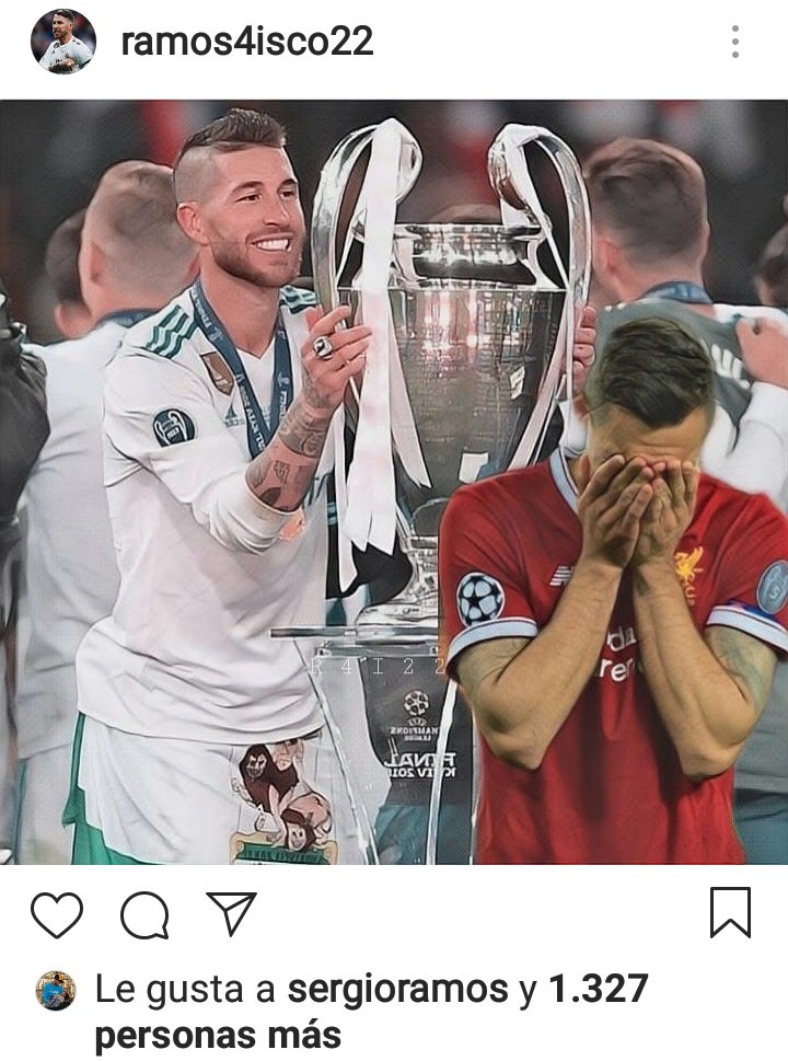 El Chiringuito TV (@elchiringuitotv) on Twitter photo 2018-11-19 09:38:20 💥 Cuando un LIKE vale más que MIL PALABRAS... Así RESPONDIÓ @SergioRamos a Lovren en REDES SOCIALES. 💥 Cuando un LIKE vale más que MIL PALABRAS... Así RESPONDIÓ @SergioRamos a Lovren en REDES SOCIALES.