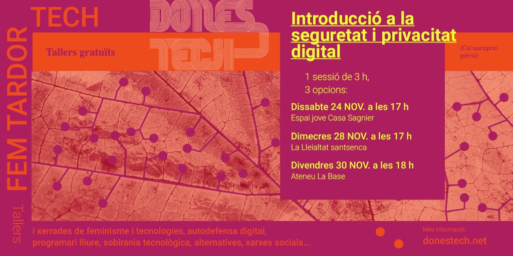 nadulzet's tweet photo. @Lleialtat @AteneuBase @JovesSagnier Difusió activitat Donestech!
Més informació i inscripció gratuïtes a https://t.co/id04SEG0GZ https://t.co/z1dLXrzQcu