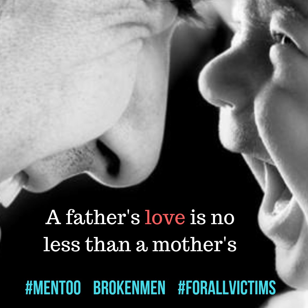 theDaylightF's tweet photo. A father's love is no less than a mother's. #DomesticViolence #DomesticAbuse #ParentalAlienation #Mentoo #ForAllVictims #InternationalMensDay https://t.co/Dya35QZ99m