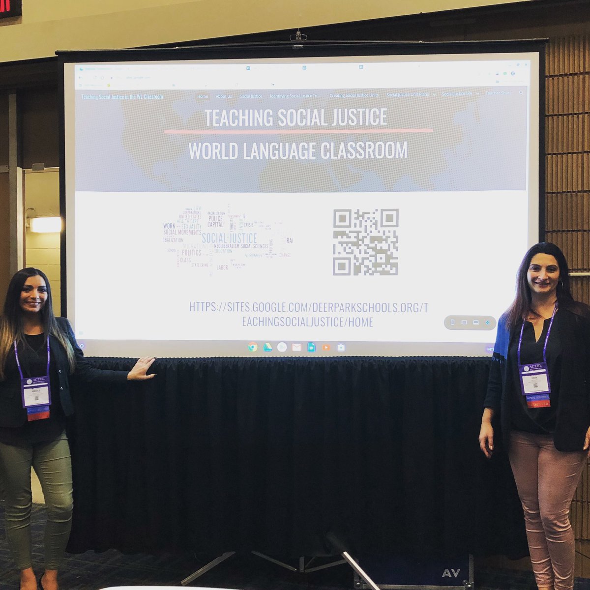 DPWorldLangENL's tweet photo. Mrs. Pannone represented #dpWorldLang at #ACTFL2018 in New Orleans this weekend! She’s our expert in Social Justice in the WL classroom! The department is SO proud!! #dpsdny https://t.co/GUMv3SYLvI