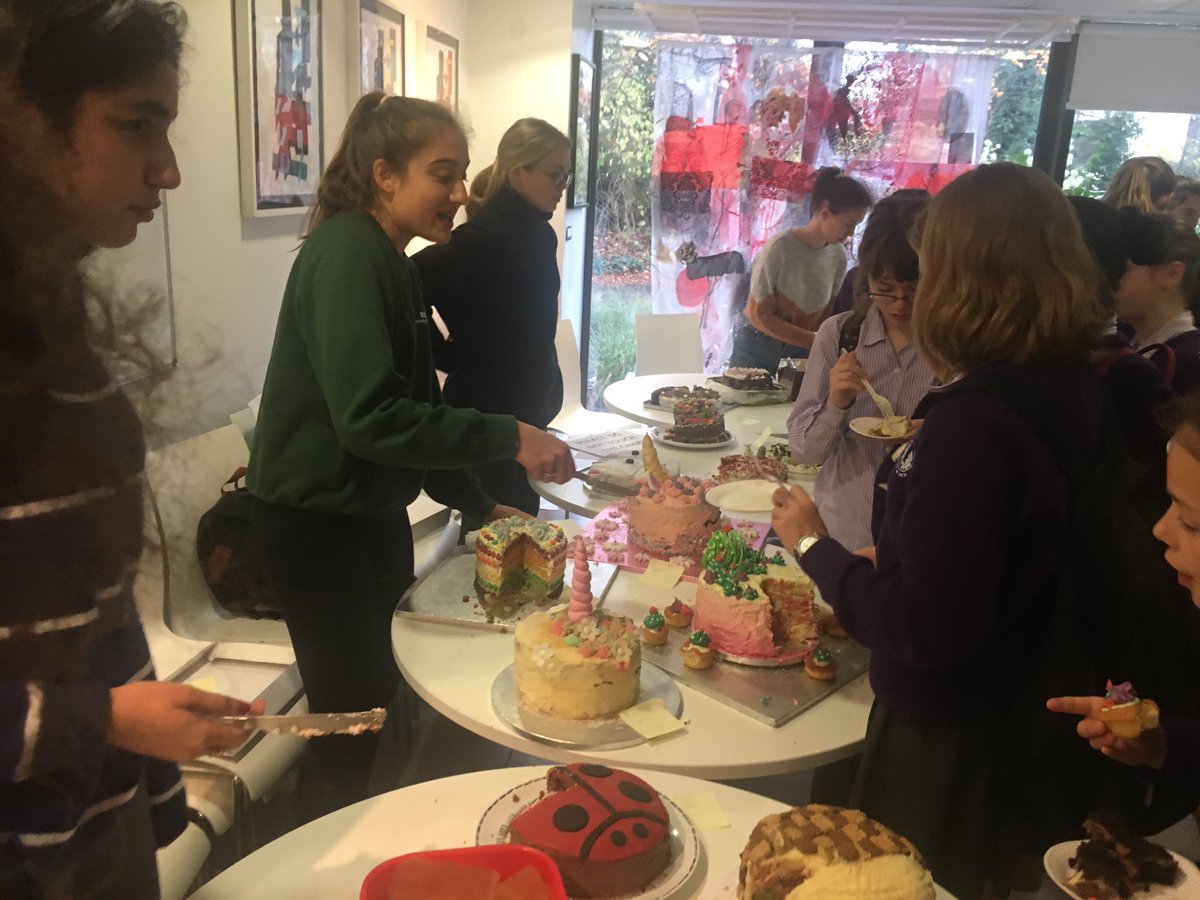 HousePutney's tweet photo. Safe to say the annual putney high bake off competition went well! Winners to be announced soon and they will represent us in the @GDST final! 💜🍰 https://t.co/XhboORKYCw