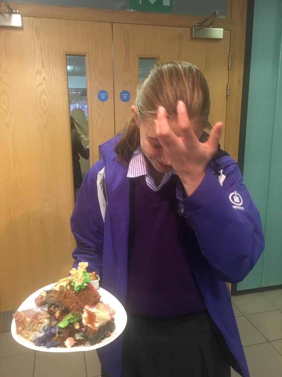 HousePutney's tweet photo. Safe to say the annual putney high bake off competition went well! Winners to be announced soon and they will represent us in the @GDST final! 💜🍰 https://t.co/XhboORKYCw