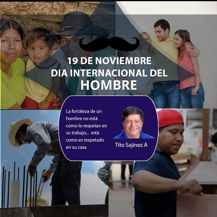 TitoSanjinez's tweet photo. #10 de #noviembre
Día Internacionales del Hombre
Fue establecido en 1992 por #Thomas #Oaster, profesor de la Universidad de Missouri-Kansas, y popularizado desde el año 1999,cuando comienza a ser observado internacionalmente

#TitoSanjinez https://t.co/xDPQT4kMV9