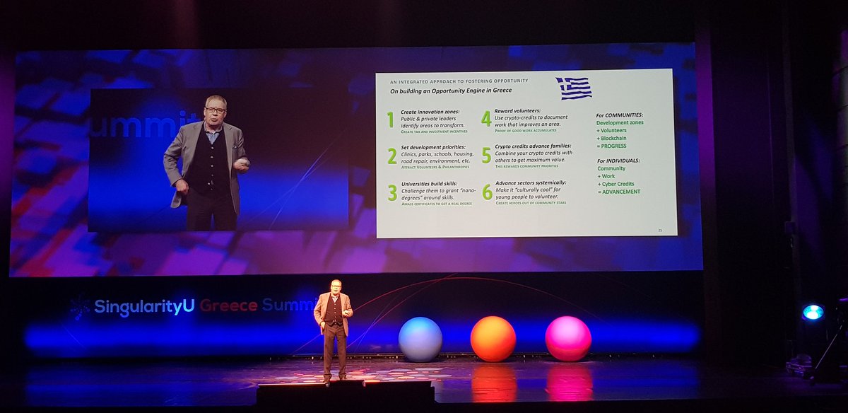 Larry Keeley on opportunities for Greece
leveraging on #blockchain #hbh #sugreecesummit #singularityuniversity