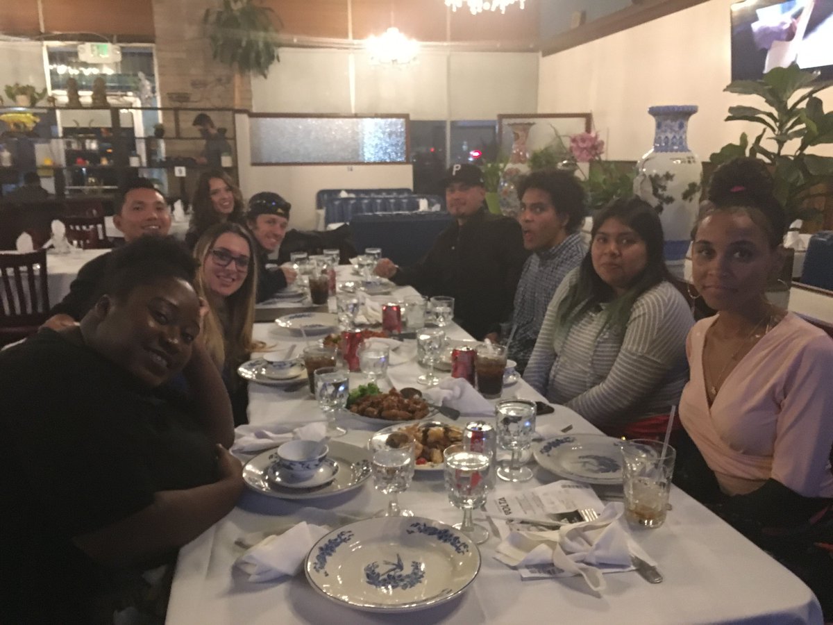 open_ngtheworld's tweet photo. A group of old and new OTWers got together Friday night to see Cirque du Soleil's VOLTA show in San Francisco. Unfortunately, after arriving, we learned that our show was canceled due to the high smoke levels so rather than wasting a night out, we got a bite to eat. 

#otwbonding https://t.co/Drab4PXMsx