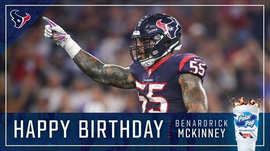 Happy Birthday, Benardrick McKinney! Want to celebrate too? Stop by your local 