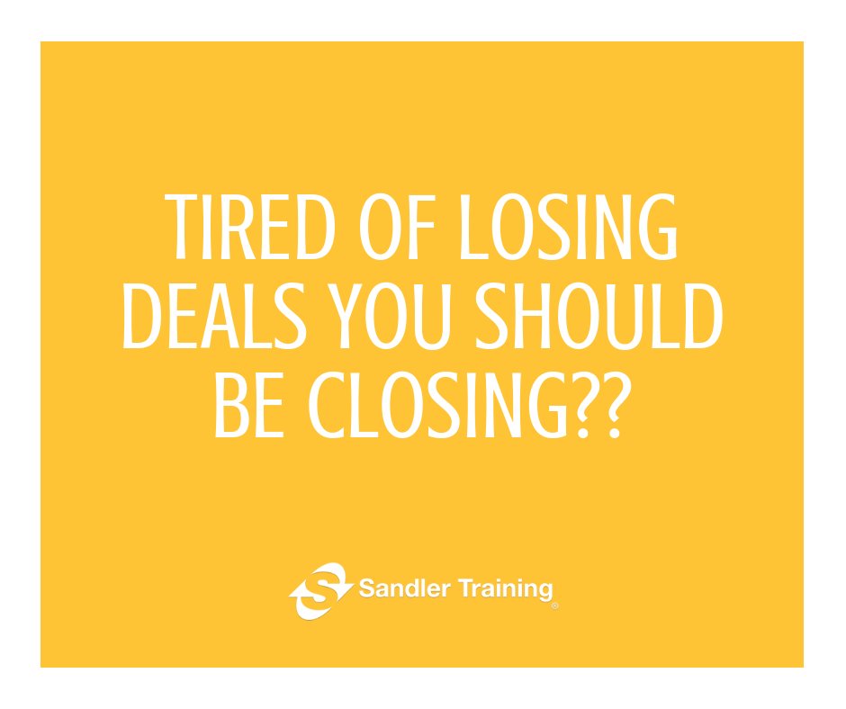 SandlerDTBIndy's tweet photo. What's keep you from landing deals you should be closing? Contact Matt to learn how to find new clients and grow revenue at matt.nettleton@sandler.com or https://t.co/0a9pMaQR4q
#SanderTrainingIndy #SalesTraining https://t.co/npobkOzD5d