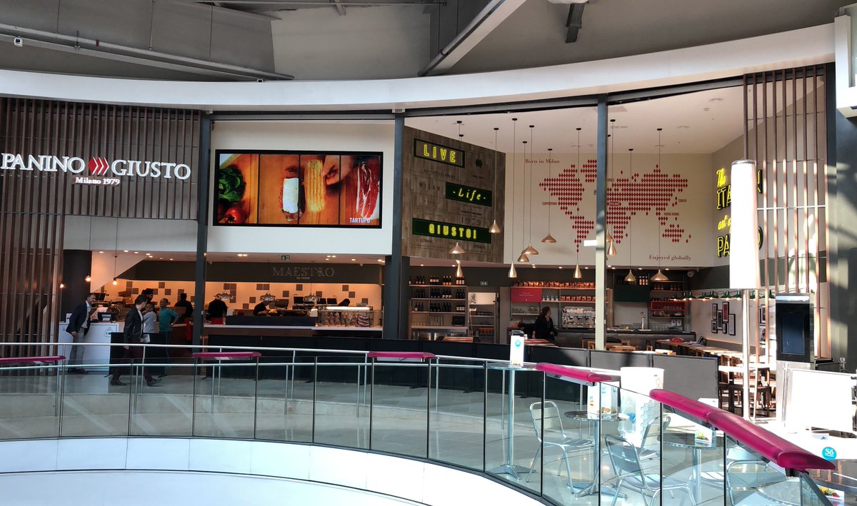 Nuovo #restyling per il brand #PANINO GIUSTO a #Parigi nel Centro Commerciale #LesQuatreTemps !