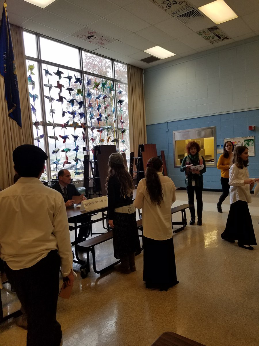 6th grade students simulating immigrants going through Ellis Island! #middleschool #ellisislandsimulation #realworldexperience @LMTSD_MAS @LMTSD