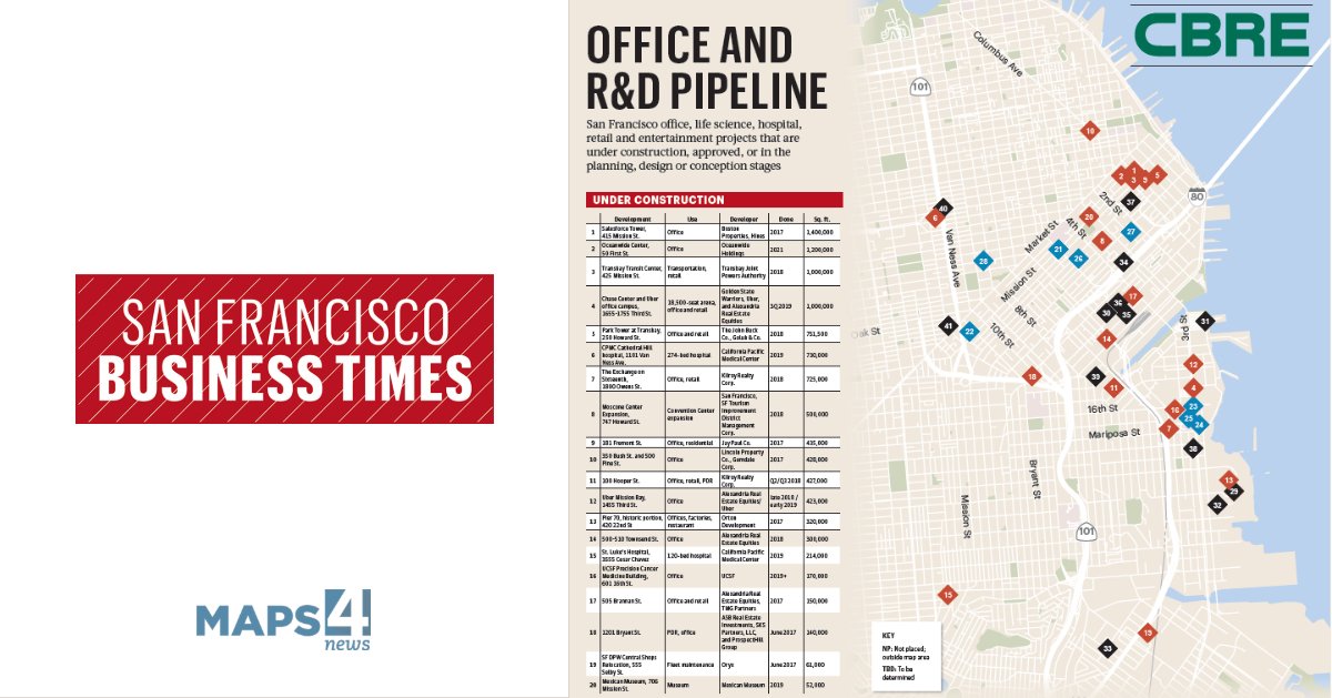 Time for some inspiration! 
The San Francisco Business Times (<a href="/SFBusinessTimes/">San Francisco Business Times</a>) uses the Annotation map type to show the development of San Francisco.

#map #sanfrancisco #development #maps4news