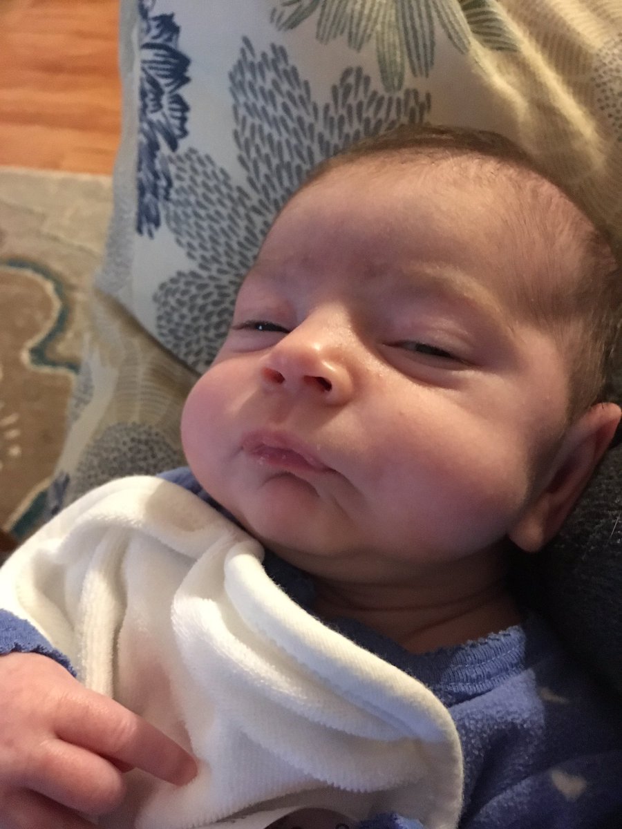 kelt303's tweet photo. After one month, I’d like to think I’m doing pretty good at this #parenting thing, but the look my newborn gives me between feeding and burping will always remind me who’s really in charge. #goodluckmom #shestestingme #realmomtalk https://t.co/aVSURFFu8j