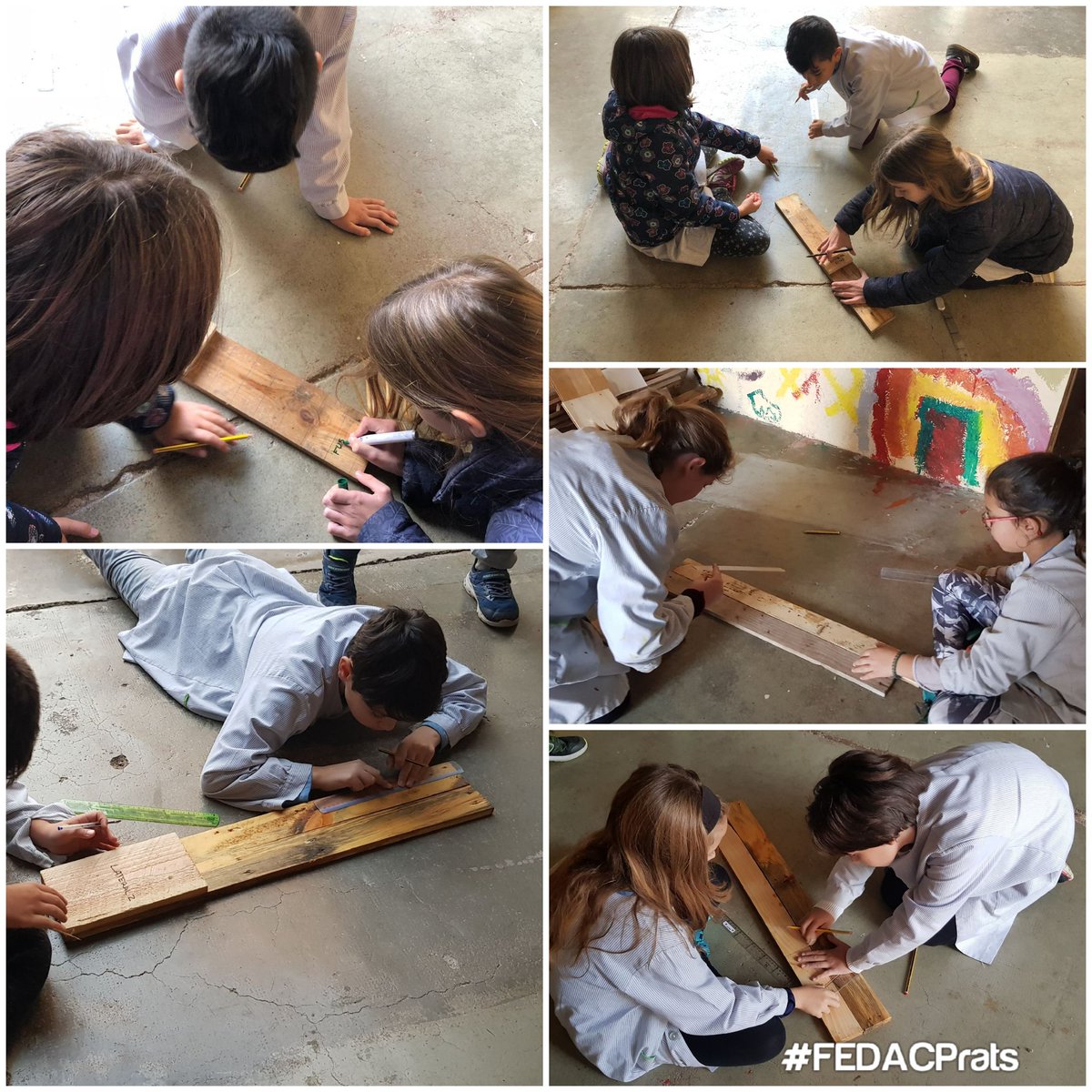 FEDACPrats's tweet photo. Els alumnes de #Ciclesuperior mesuren i marquen les fustes que ens serviran per construïr les caixes niu. #projectefonts #ampliem #avuixdemà #passióxeducar #PratsdeLluçanès @EscolesFEDAC @CAMADOCA_ADEFFA @isaacperaire https://t.co/LchcraxEyi