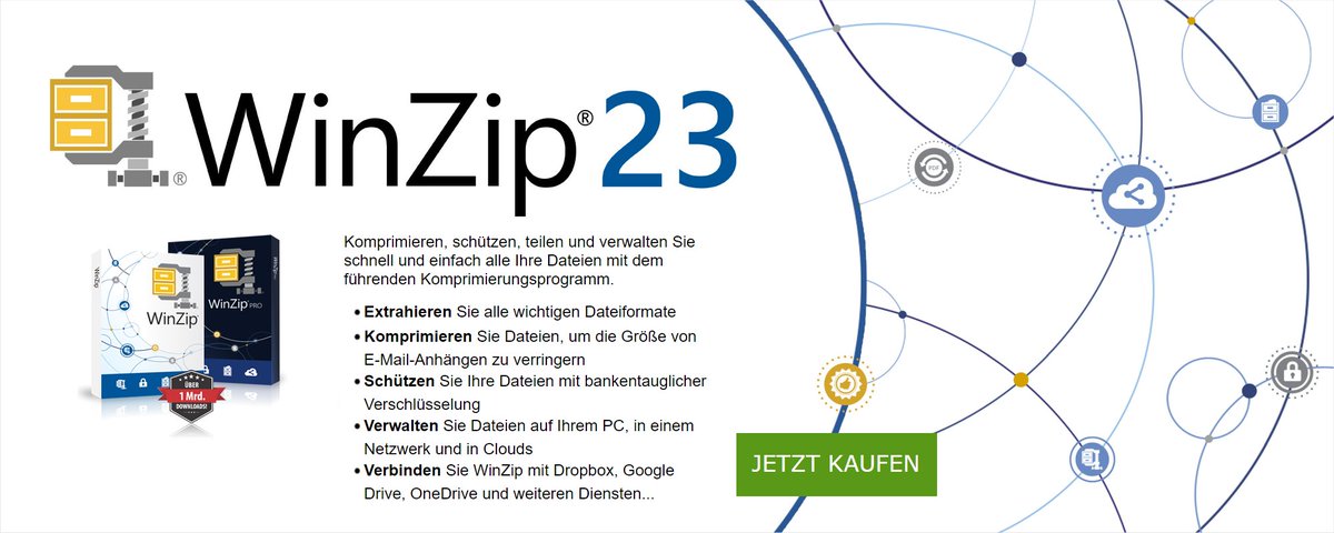 megasoftit's tweet photo. Neu! @WinZipComputing 23 - komprimieren, schützen &amp; teilen.
 Jetzt auch ganz einfach mit der Cloud verbinden: Dropbox, Google Drive, OneDrive uvm.
 Hier gehts zum Angebot: https://t.co/LQANTjzg2j
#filesharing #winzip #Cloud #datasecurity https://t.co/ME3lFswIl9