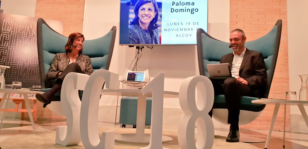 Semana de la ciencia del <a href="/UPVCampusAlcoy/">UPV Campus d'Alcoi</a>. #SCAlcoi18 #PalomaDomingo <a href="/jitorreg/">Juan I. Torregrosa 🇪🇸 #IStandWithUkraine 🇺🇦</a> <a href="/JuanRaMira/">Juan Ramón Mira</a> <a href="/Rubenet26/">Rubén Lledó</a> <a href="/mllorca/">Manuel Llorca Alcón</a>