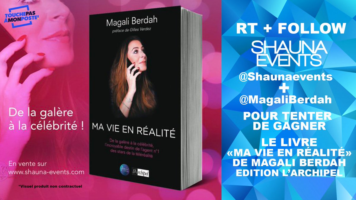TBT9_W9's tweet photo. 🎁 Nouveau #JeuConcours 🎁
👉 RT + Follow @ShaunaEvents + @MagaliBerdah pour tenter de gagner le livre #MaVieEnRéalité de #MagaliBerdah !
Plus d'infos sur ce magnifique livre ici : https://t.co/3pBGDR2foZ 

🍀 Tirage au sort lundi 26 novembre 🍀 https://t.co/yTL7SZk1Xz