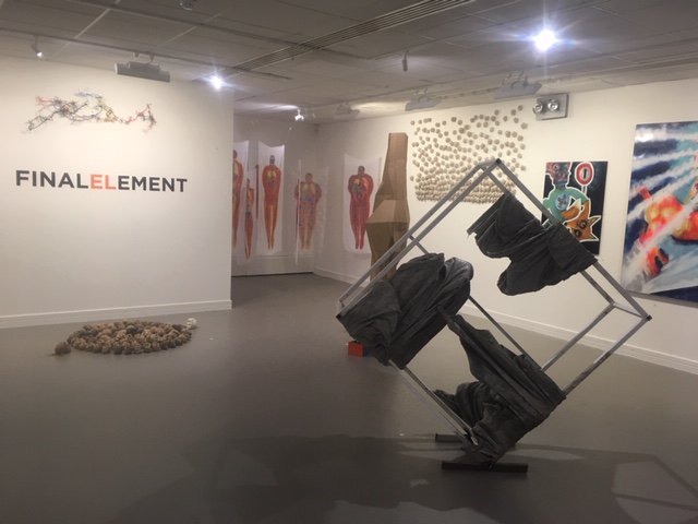 After a great and well supported PV on Thursday, FINALELEMENT, showcasing work by MA Fine Art Students is now open <a href="/Otter_Gallery/">The Otter Gallery</a>. The show runs until 18th December. Open Monday-Friday 9am-7pm, Weekends 11am-3pm #FINALELEMENT #ottergallery #chiuni #exhibition #chichester