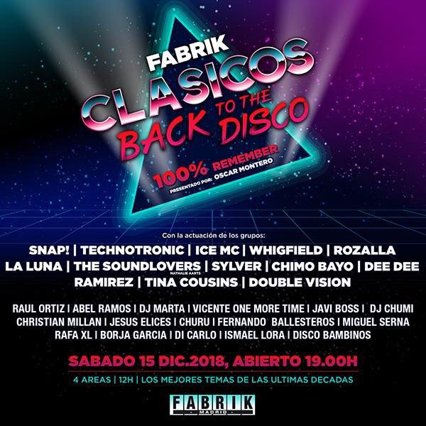 fabrikdiscoteca's tweet image. “RT” &amp;amp; ven gratis a Clásicos Back to the Disco ⭐️ #Sorteo