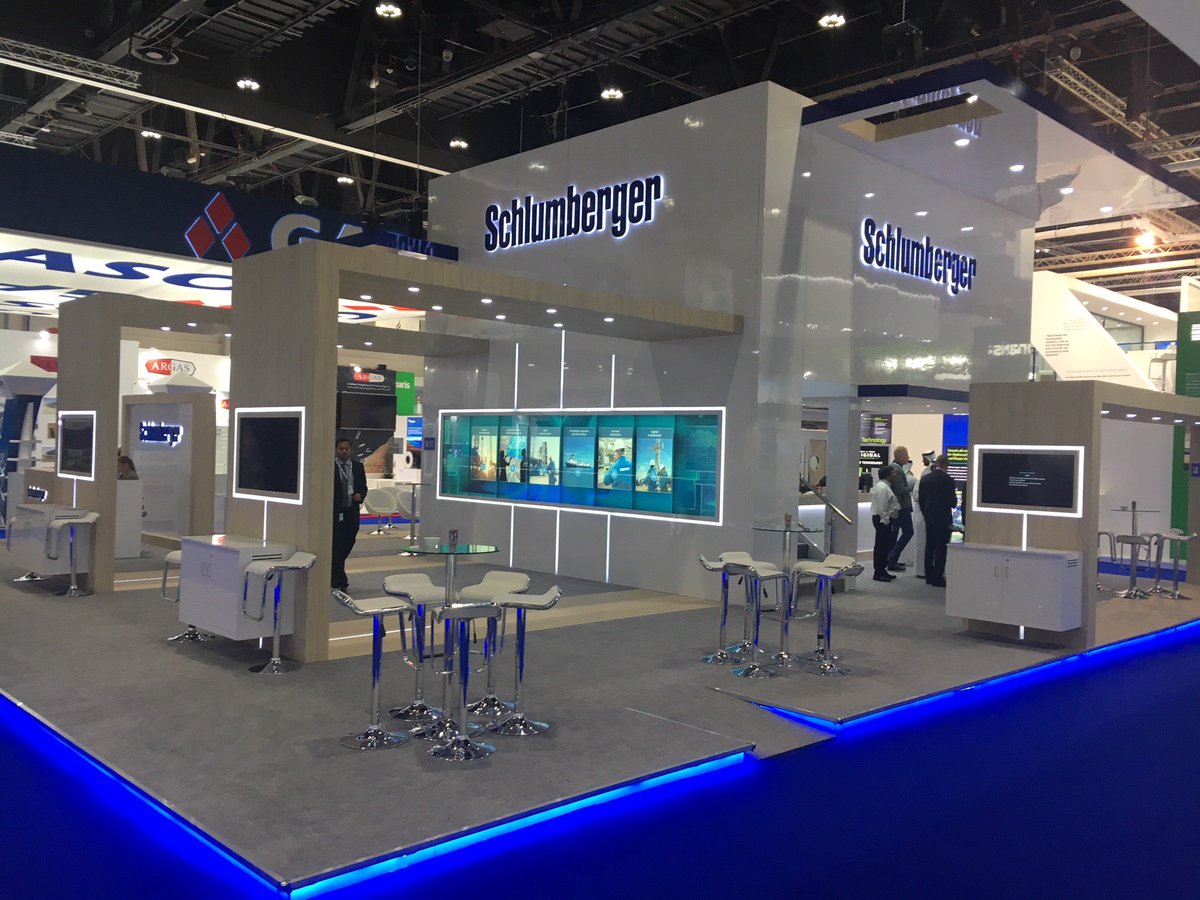Leo_Associates's tweet photo. As our team returns home following a very successful #ADIPEC2018 , where we once again had the pleasure of partnering with @Schlumberger to create their M.E show presence. The use of LED and structural lines really encourage visitors to absorb key messaging!
#leoassociates 🦁 https://t.co/GAtOIVGS5k