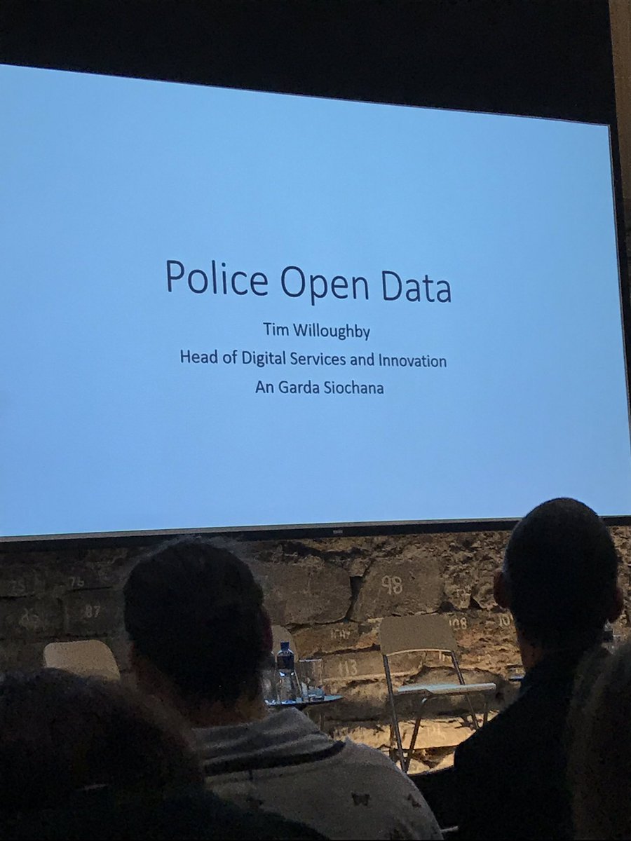 morleyfme's tweet photo. Tim Willoughby speaking on open data for policing #ODConf2018 @GovDataIE https://t.co/S6SU5BnKTY