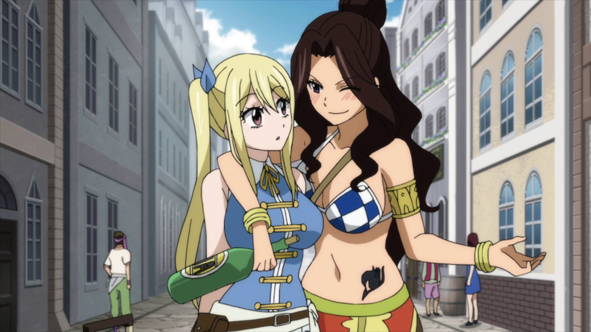 “I watched Fairy tail Episode 284 Lucy Heartfilia Pic set 3” .