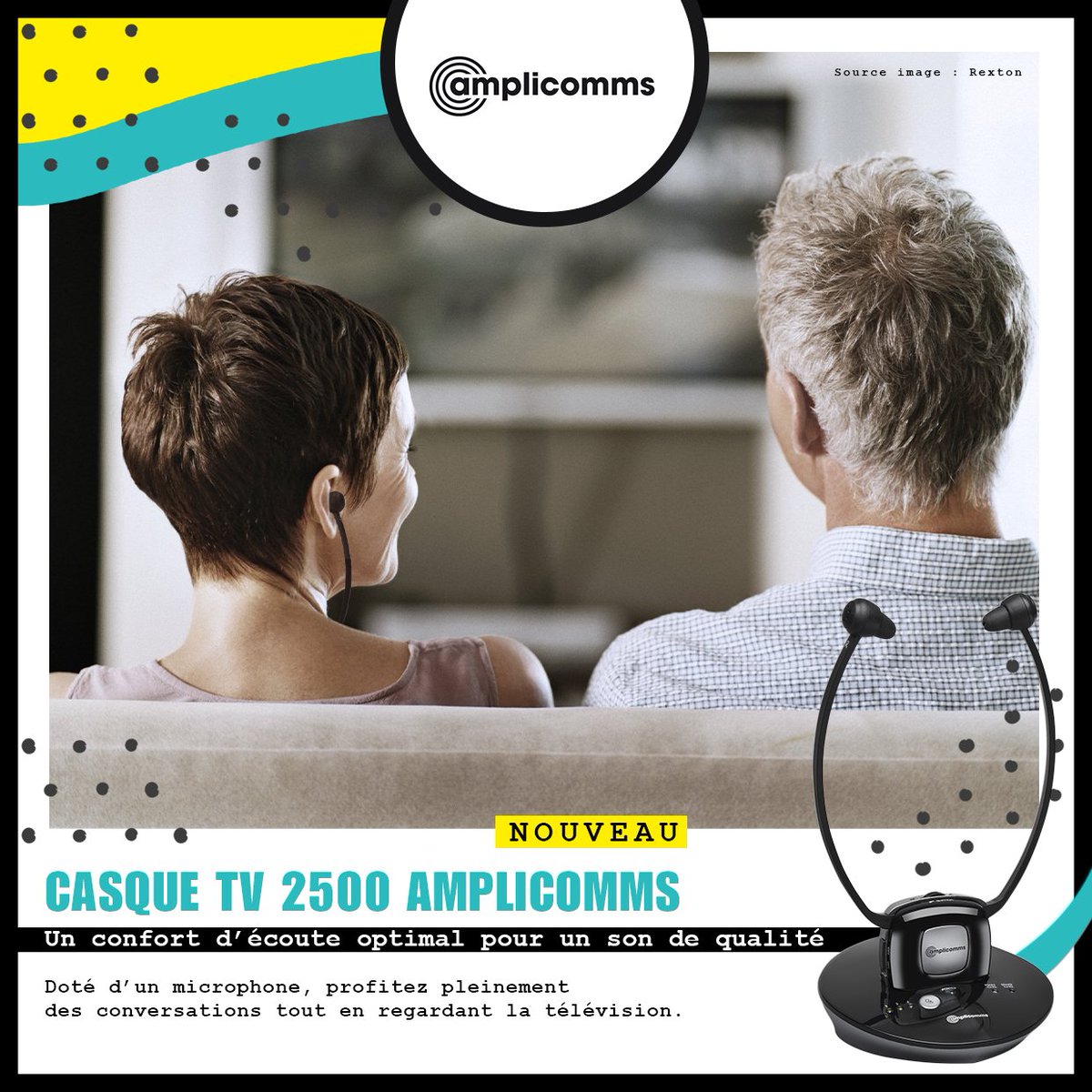 BiotoneFrance's tweet photo. Le nouveau Casque TV 2500 est disponible chez votre Audioprothésiste. Pour en savoir plus : https://t.co/Pqf2Rccop2 #Biotone #Audition https://t.co/8P2Hw1SNK0