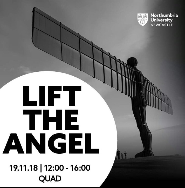 NorthRidgebacks's tweet photo. We are helping to raise awareness of Male Suicide Prevention day, by helping @Northumbria_pl lift the total weight of the Angel of the North! If you are free any time between 12-4 today get down to the Quad to help an important cause! https://t.co/4KZUmPrCWS
