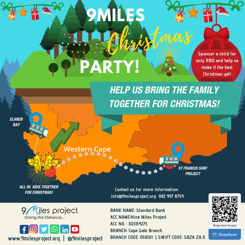 9MilesProject's tweet photo. All we want for Christmas is for all 85 of our kids to be together in Cape Town for the first time! Support our #christmasparty campaign and make our dreams come true #getourkidstoCapeTown #ChristmasWish 

(link: https://t.co/g4NggUKr3z) https://t.co/uj94PRccAF https://t.co/TvZZJyZois