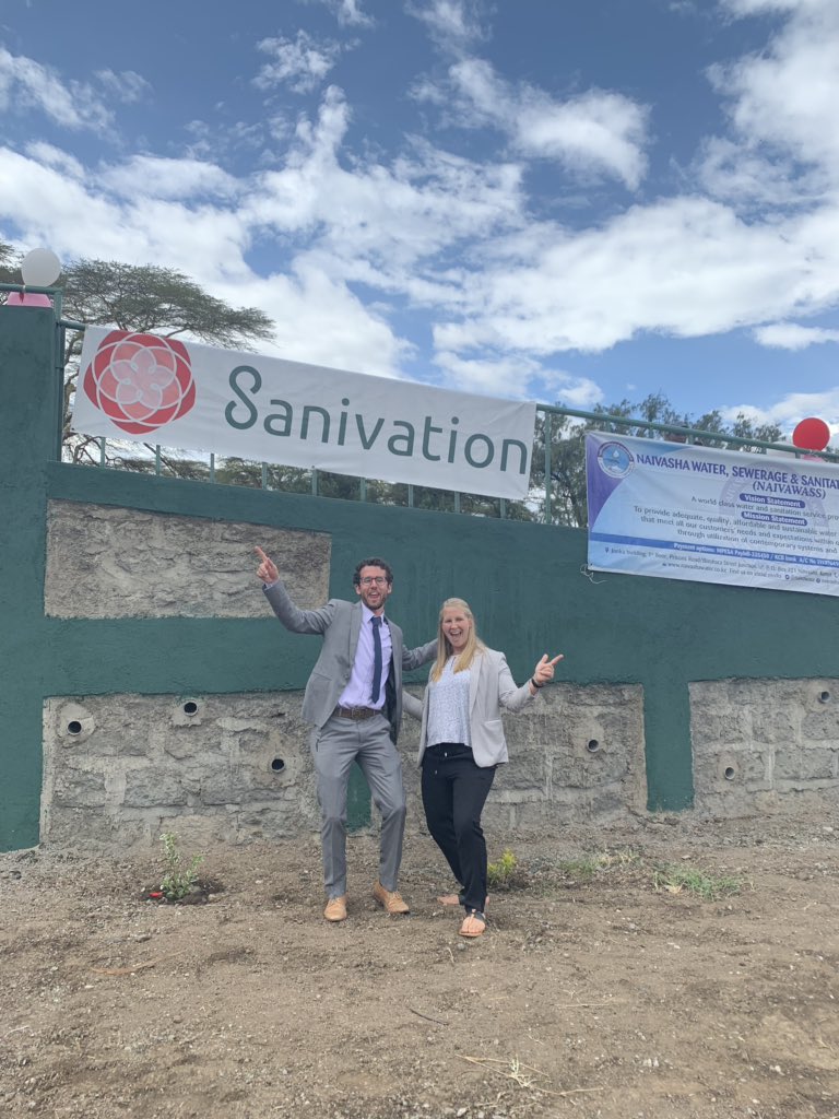 Sanivation's tweet photo. Happy Co-Founders celebrating this awesome day! #WorldToiletDay #WorldToiletDay2018 #WASH #SanitationInnovation #Poo2Power https://t.co/W3bEAzwS47