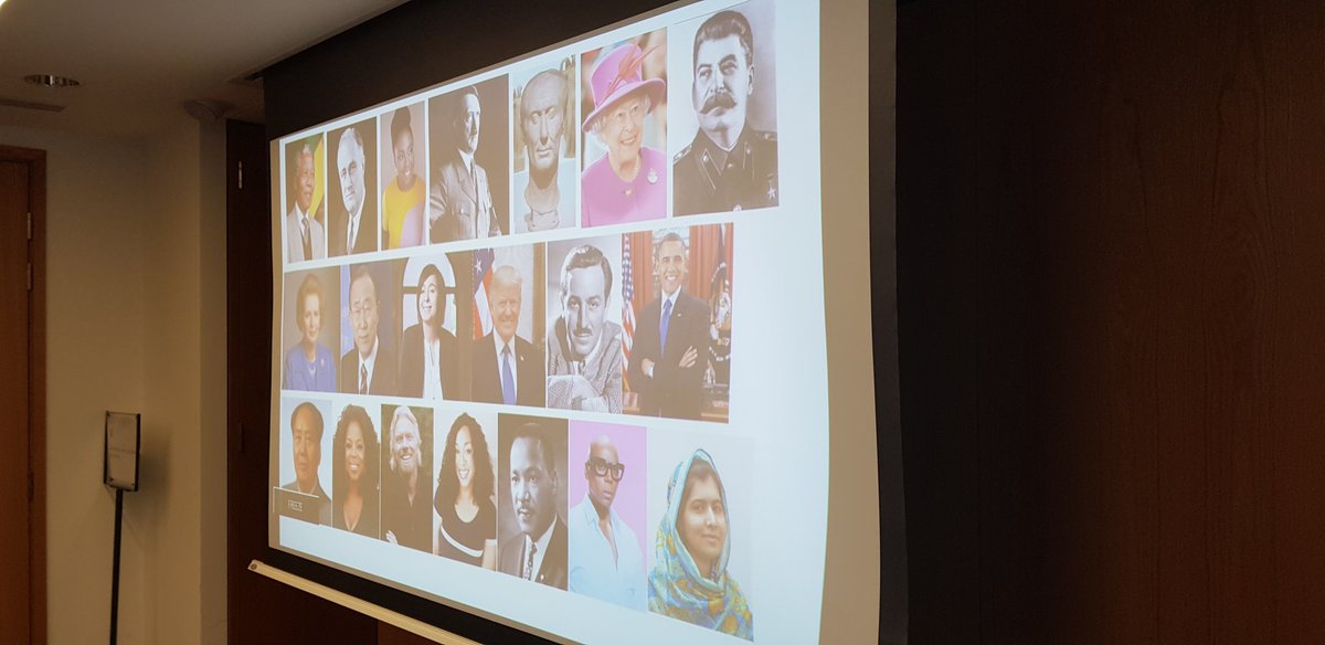 _DandyHarold's tweet photo. my favourite thing about the leadership presentation I do at #HOBYUK is the way Vicky Featherstone is in a Ban Ki-Moon/Trump Sandwich https://t.co/49RyrQpgz3