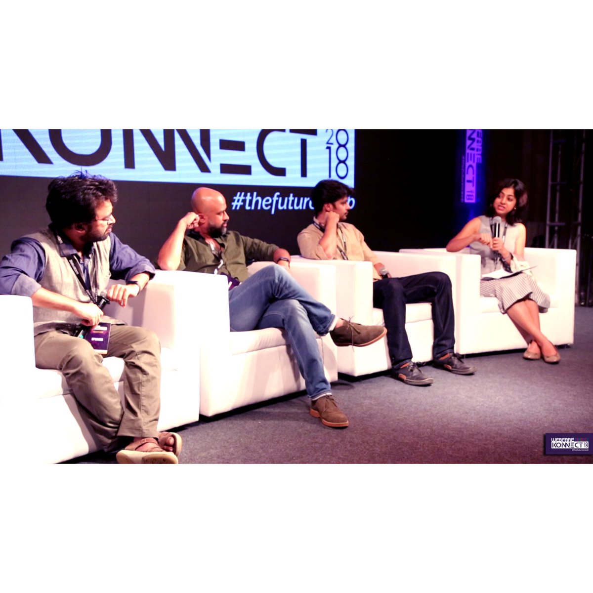 WebFareLive's tweet photo. Neeraj Udhwani, Suyash Vadhavkar, Ruchir Arun, Shreyansh Pandey &amp; Atika Farooqui, discussing the shift to the web at the #WebfareKonnect2018.
#Konnect2018 #Webfare #WFK2k18 #WebFest #WFK2018 #WebSeries #ShortFilms #Directors #Writers #Films #Producers https://t.co/Z57TWavJh4