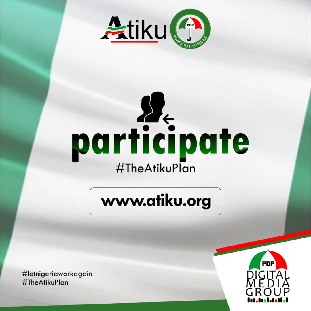 OfficialPDPNig's tweet image. #ISupportTheAtikuPlan: “Our vision is to transform Nigeria into a modern economy that works for its people and capable of taking its rightful place among the top 20 economies of the world. My economic policy will be job-centred especially for our teeming youth population”.