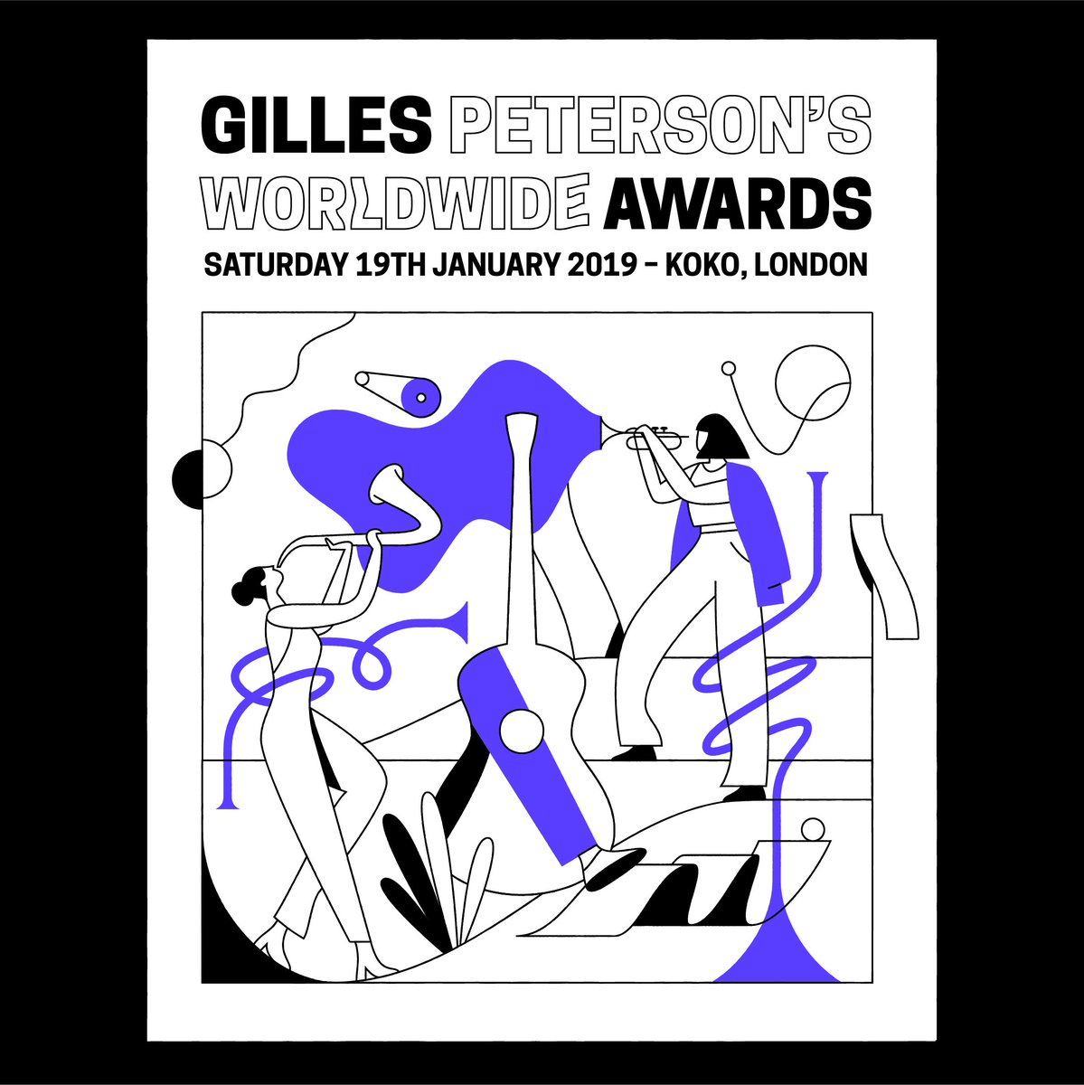 Happy to be working on the visuals for @gillespeterson 's Worldwide Awards in London ? 