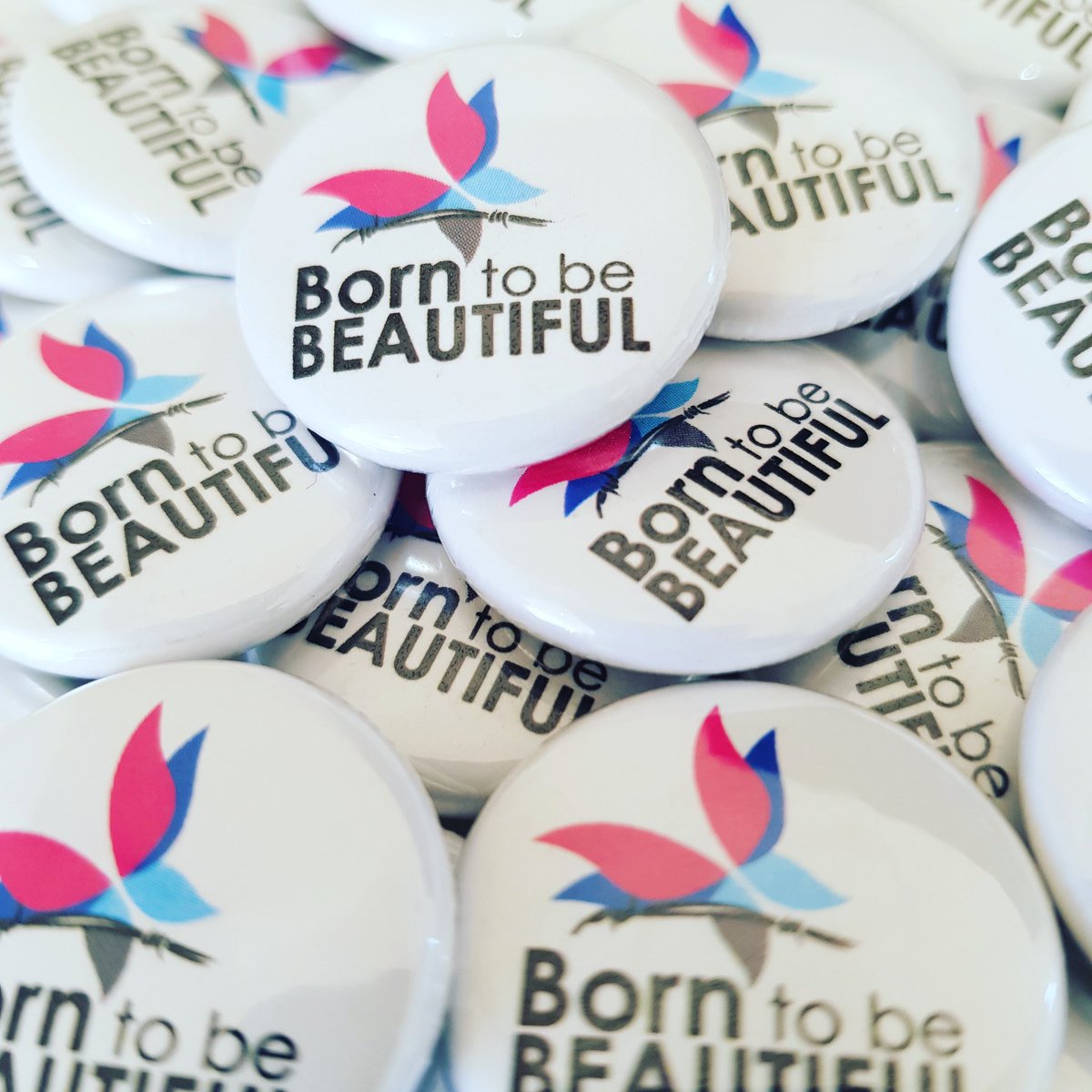Our badges are back by popular demand! To get your hands on one make a donation or contact us today on 07813 290 831 or info@borntobebeautiful.org