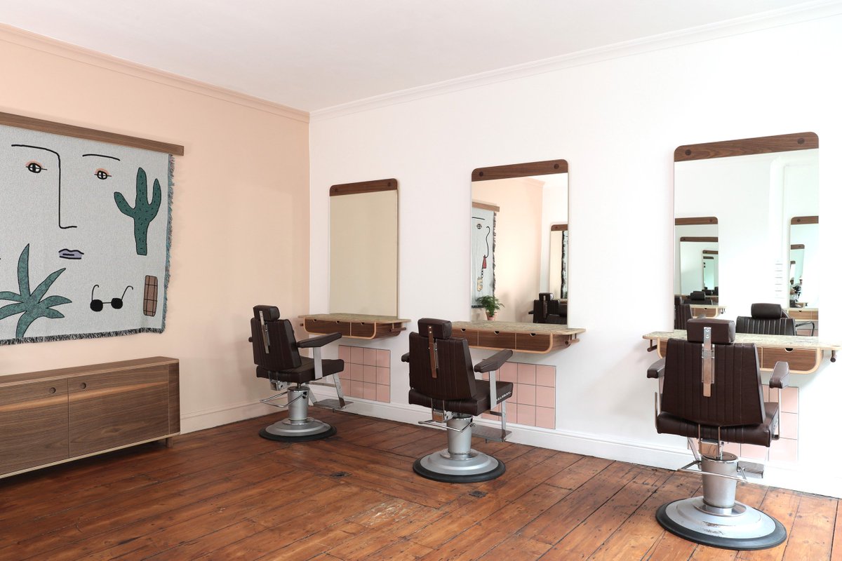 Lozi_Designs's tweet photo. Did you know that Lozi also do #commercial interiors?  We take the same care and bespoke service found in our residential projects and apply it to businesses. Discover our latest project, sustainable hairdressers @bullerandrice. 
https://t.co/kyaYYo4ER0 https://t.co/2rWB2Chudj
