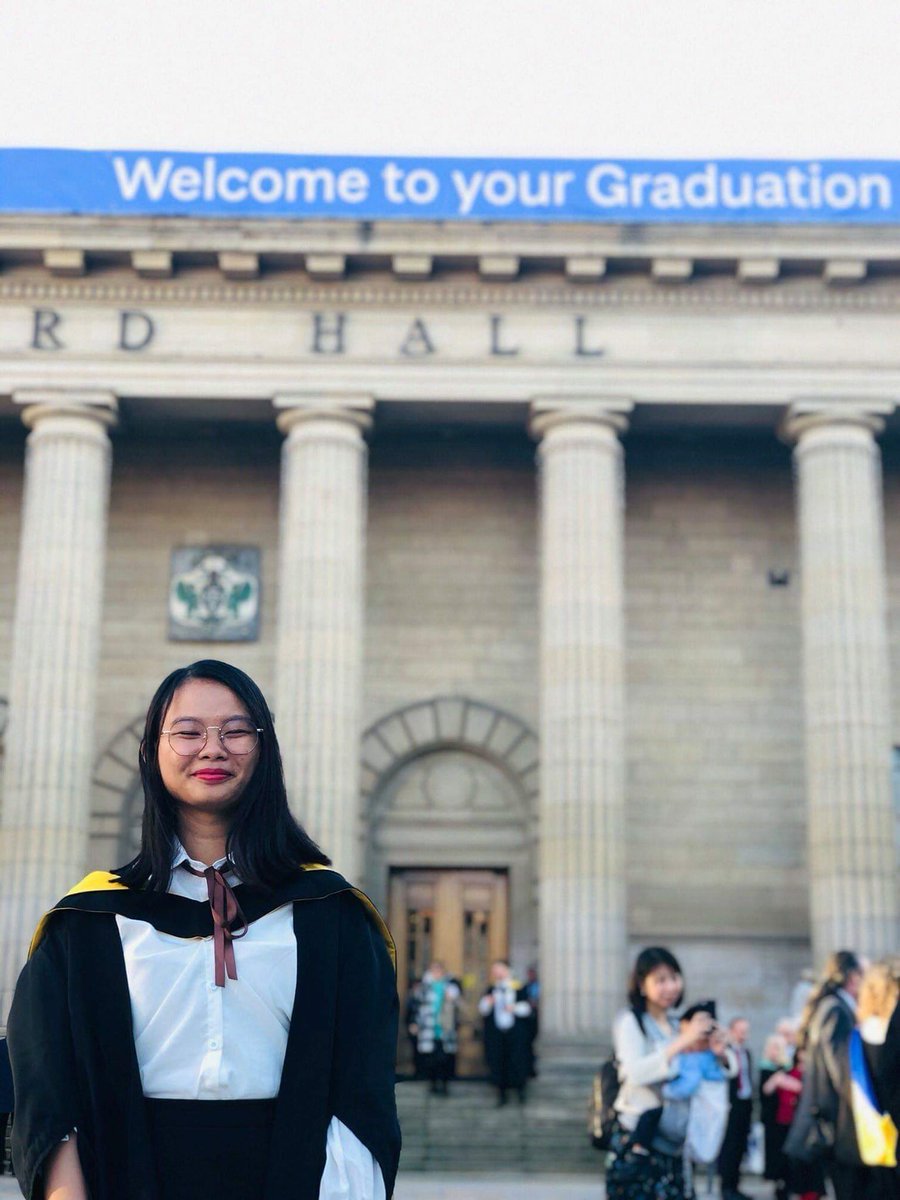 egcguyane's tweet photo. Humin, jeune guyanaise diplômée à l'EGC Guyane est aujourd'hui diplômée d'un Master RH et Commerce International de l'Université de Dundee en Ecosse, renommée pour sa sélectivité et la qualité de son enseignement ! Félicitons à elle pour son travail, sa détermination a réussir 🎓 https://t.co/jgshwcJxMd