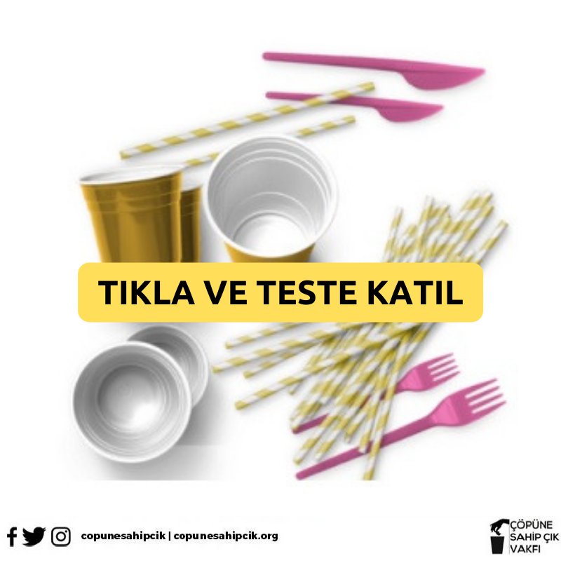 copunesahipcik's tweet photo. Tek kullanımlık plastik/kâğıt bardaklar, plastik çatal, bıçak gibi ürünler geri dönüşüm kutusuna atılabilir mi? Bağlantıya tıklayarak testimize katılın.
https://t.co/wwm3H0wt2A
#çöpsorunu #geridönüşüm #poltio #test https://t.co/EkAAJwLp4a