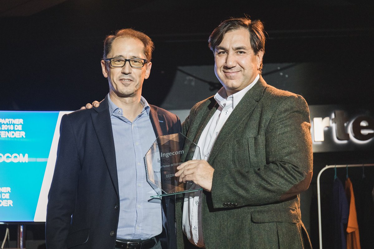 Ingecomayorista's tweet photo. .@Bitdefender destaca la labor de @Econocom_sp otorgándoles el premio a Mejor Partner 2018, en la Fiesta Anual de INGECOM. #IngecomParty2018 https://t.co/sWe8JPHcIH