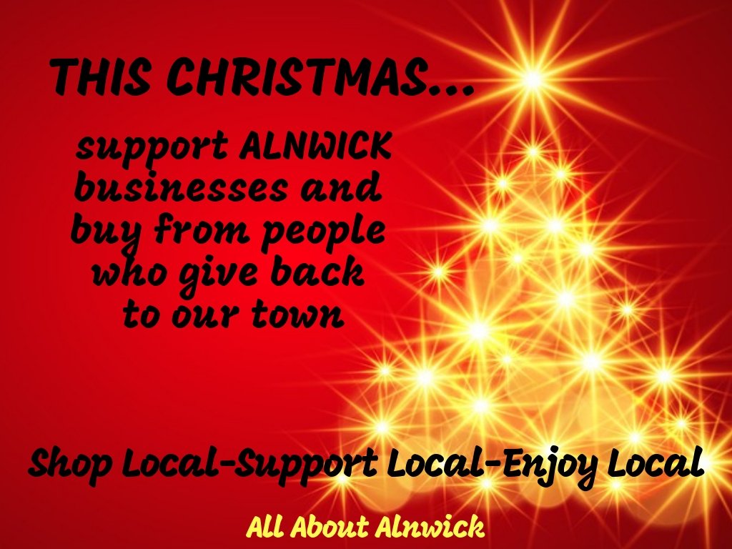 🌲🎁Let's do what we can to support our town.🎁🌲 
Tag your business/shop/event in the comments and tell us a bit about it.
Share this post to spread the message, please #Alnwick