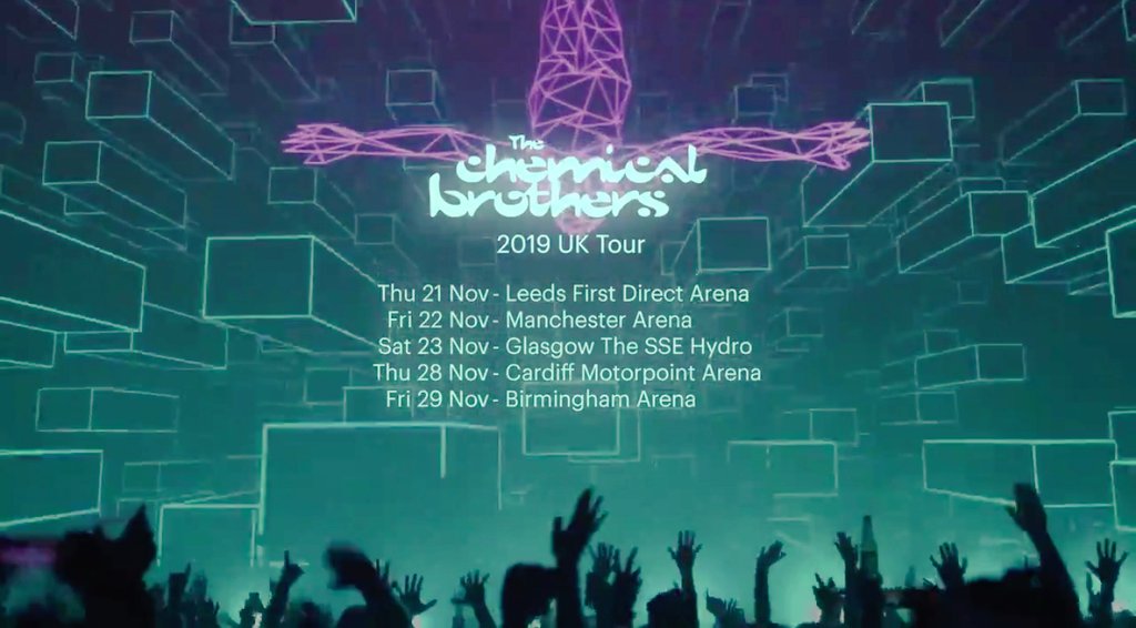 Official site of The Chemical Brothers: UK arena  tour dates announced for October/November 2023