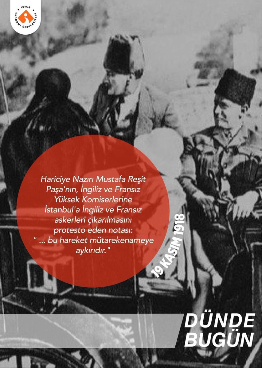 ieu_konsey's tweet photo. “... Bu hareket mütarekenameye aykırıdır.” 19 Kasım 1918
#DündeBugün #ieu #ieukonsey https://t.co/dfquwah0za